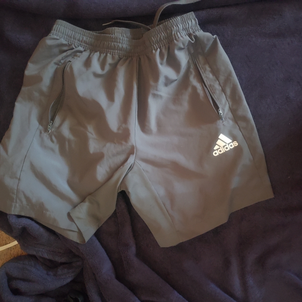 Adidas grey shorts for men Size S